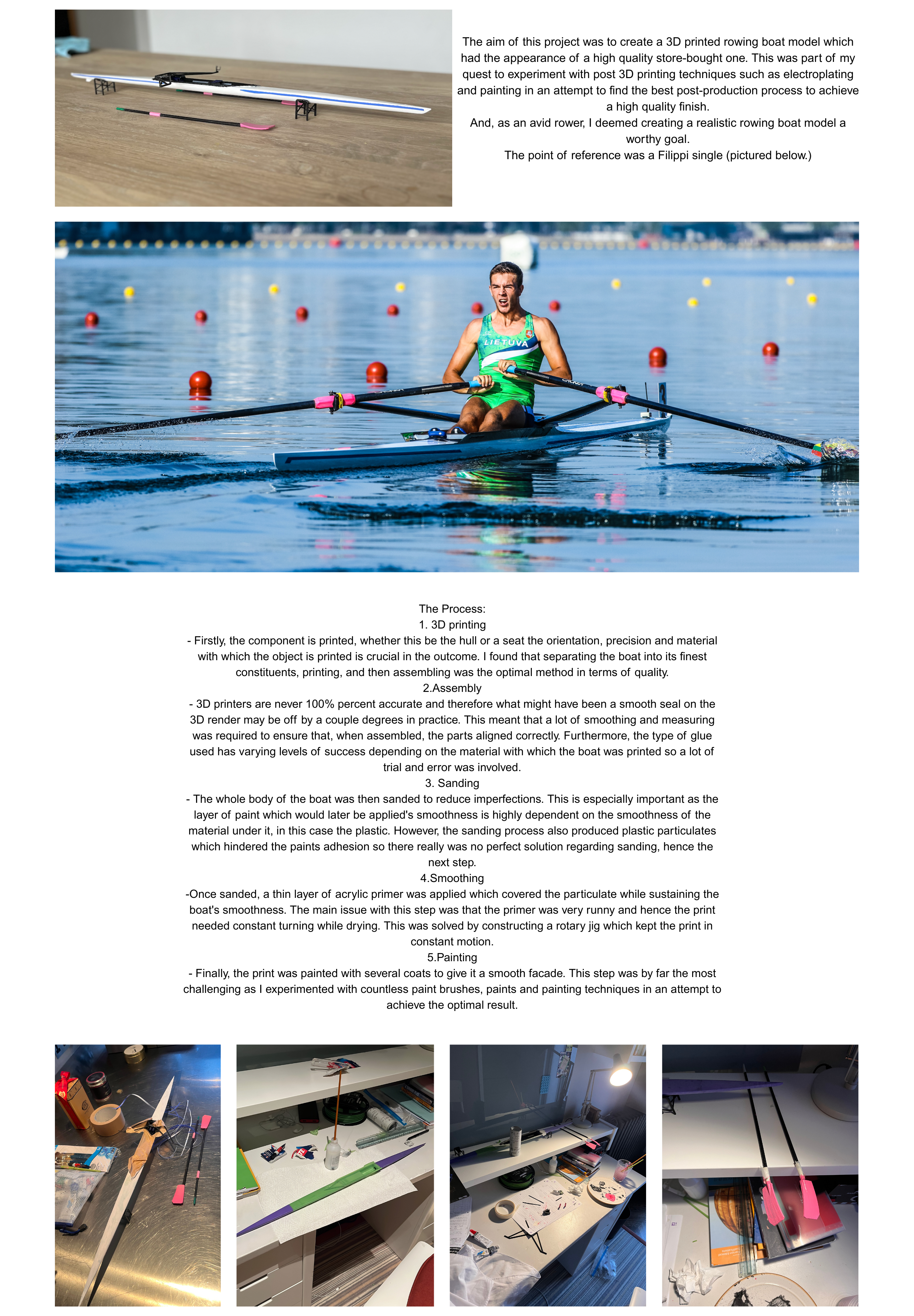 3D Printed Rowing Boat